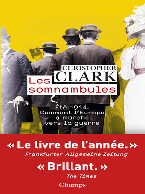 cover image of Les somnambules. Été 1914